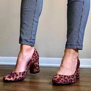 Leopard Print Low-Rise Heel